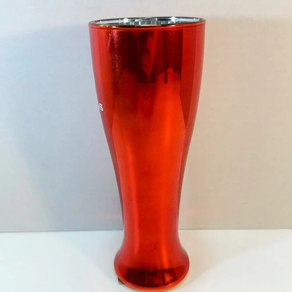 Cincinnati Bengals Pilsner Glass NFL Red Metallic Finish 20oz Duck House